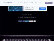 Tablet Screenshot of droidvpn.com